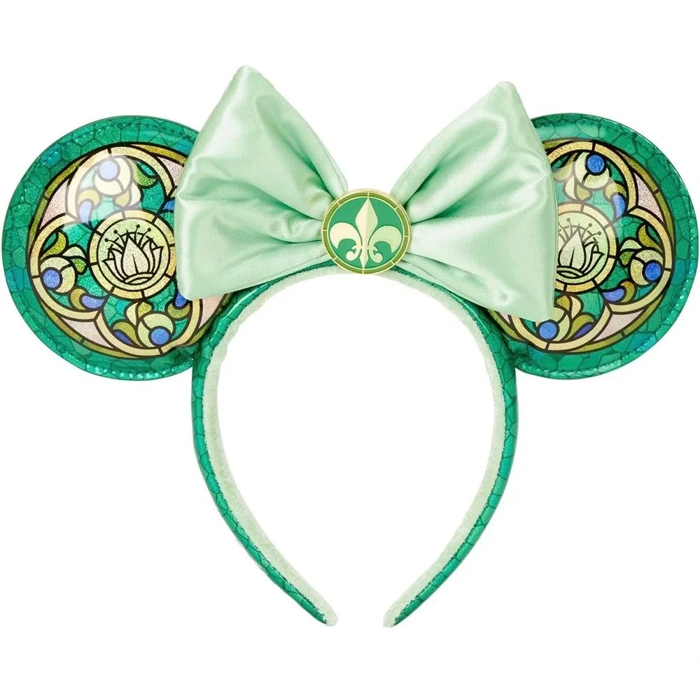 Loungefly Disney Princess Stained Glass Tiana Ears Green Headband Kids One Size